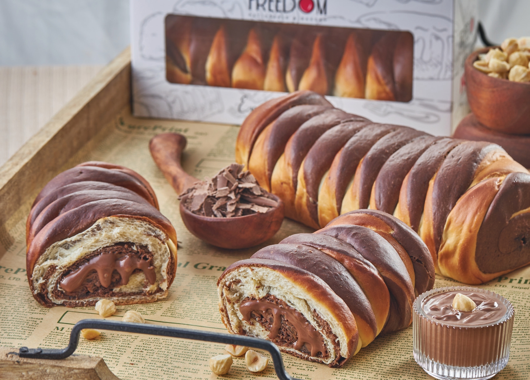 خبز فرنسي طازج